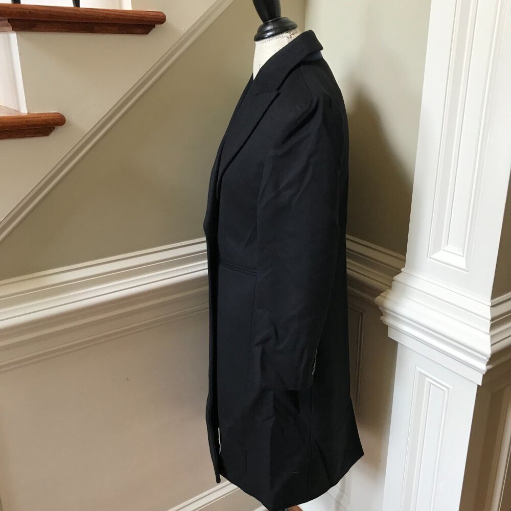 NWT JCREW Mirabelle Top Coat Womens 6 Black Italian Wool Cashmere BM546 NEW - Picture 8 of 16